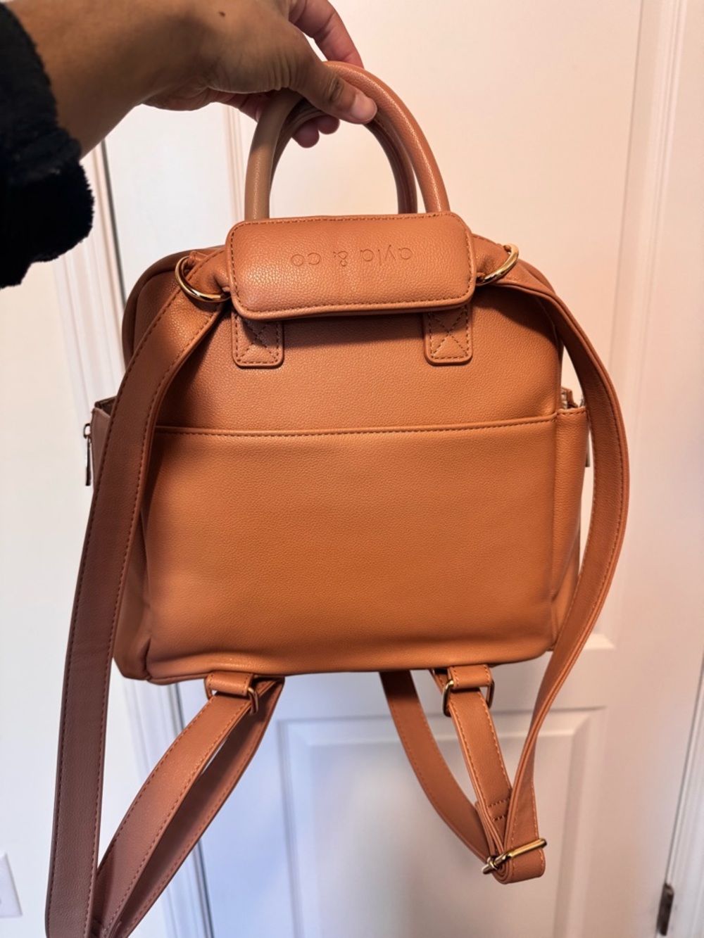 ayla & co Tan Baby Bag Backpack Tote - Picture 2 of 5